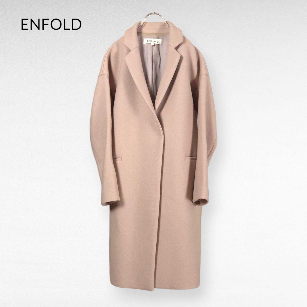 ジャケット・アウター ENFOLD Beige Cashmere Blend Chester Coat