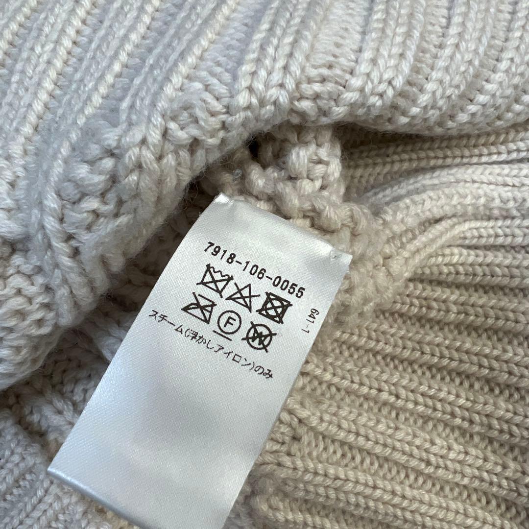値下げしました。BLAMIN Kケーブルニットベスト 38 ホワイト