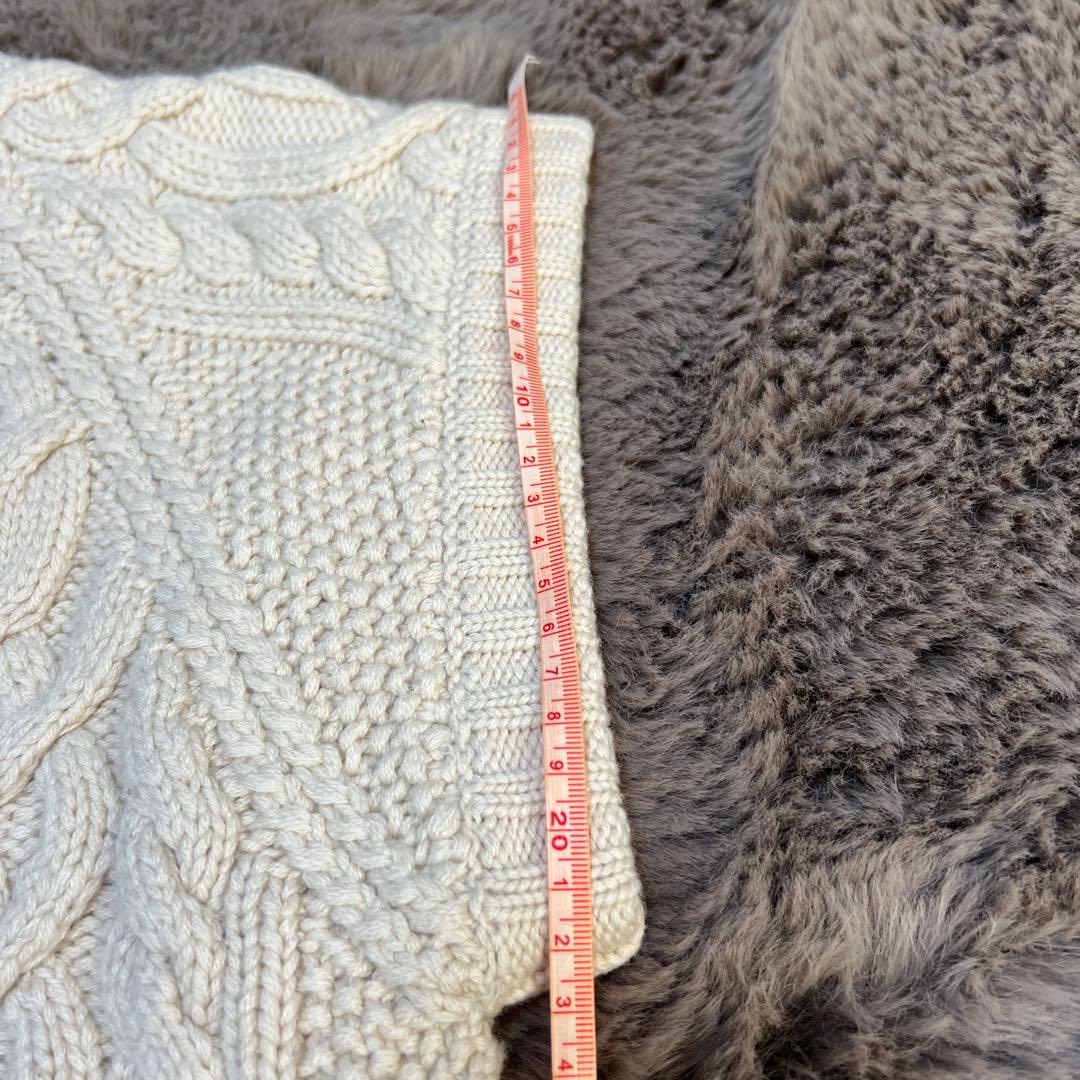 値下げしました。BLAMIN Kケーブルニットベスト 38 ホワイト