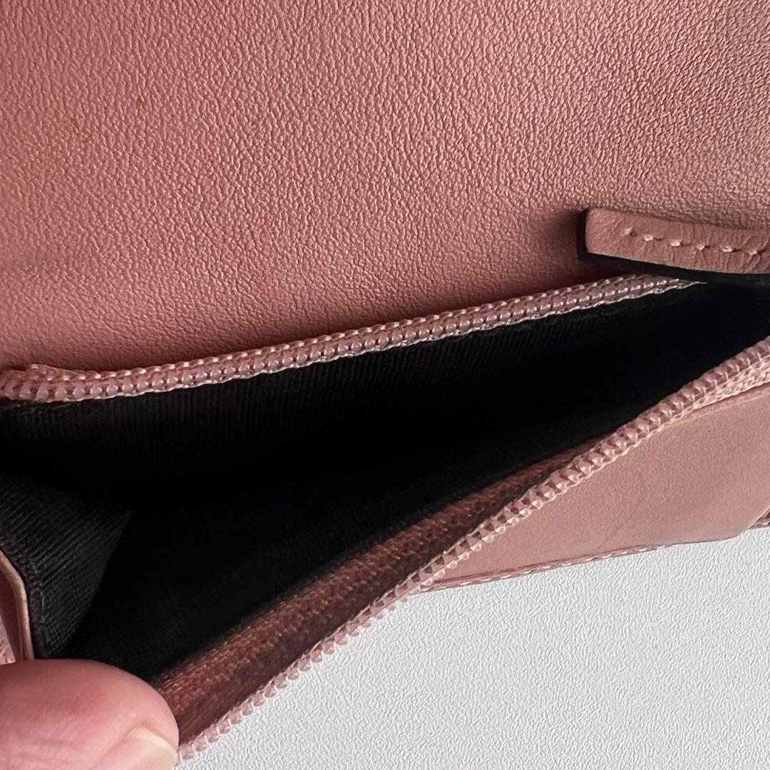 43 極上美品 GUCCI グッチ マイクロシマ 3つ折り財布