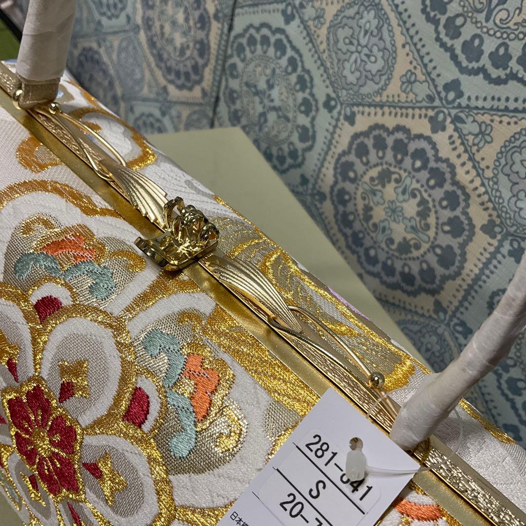 未使用◆御誂◆特選◆一輪館◆白梅◆草履和装バックセット◆本革使用◆24cm