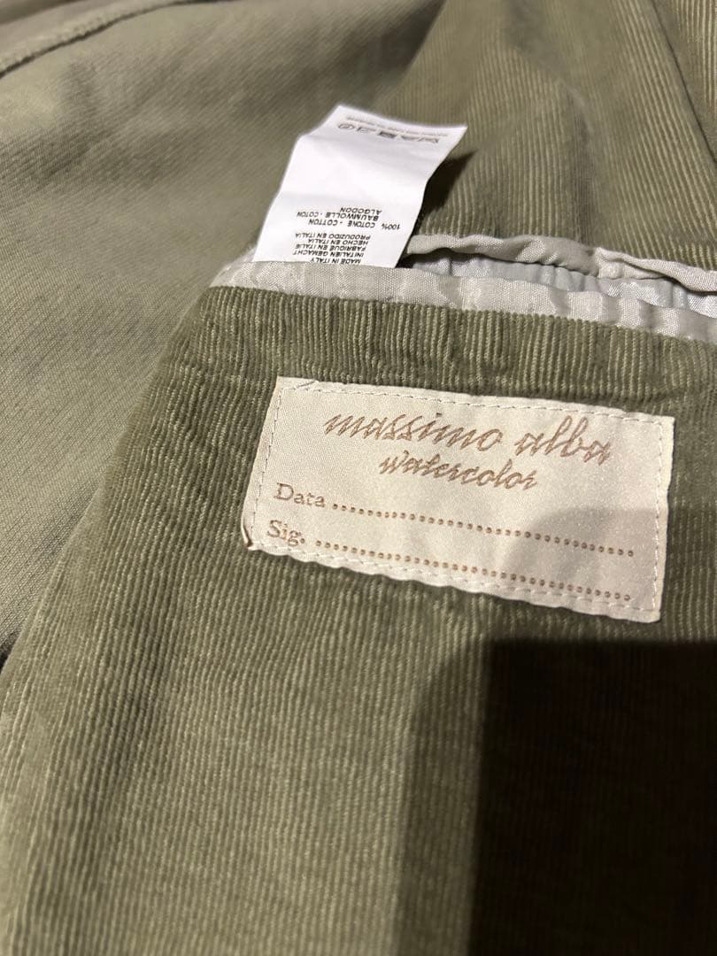 massimo alba マッシモアルバ コーデュロイコート 007