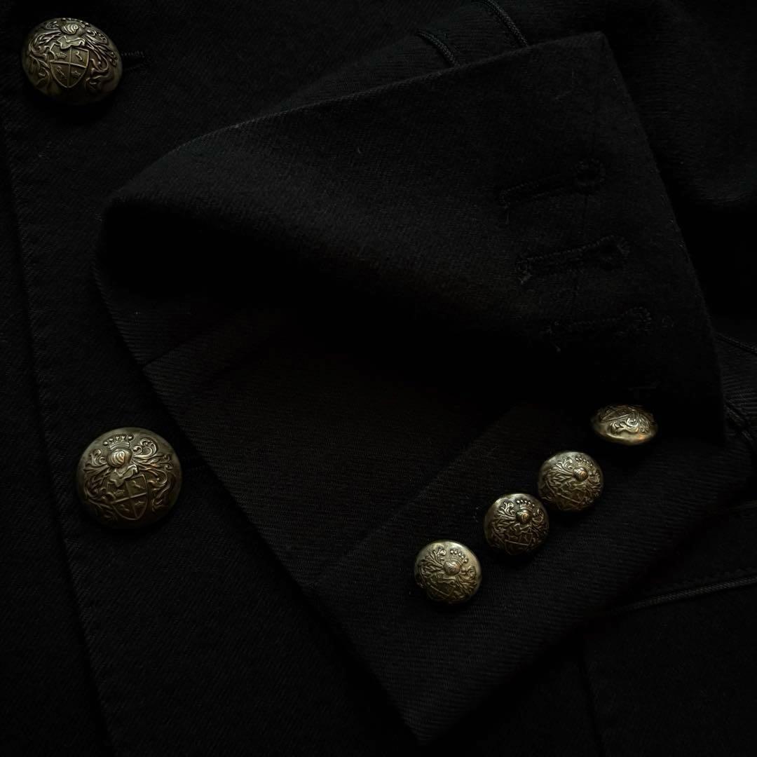 ★希少 Lサイズ★ ポールスミス ナポレオンジャケット 銀ボタン 日本製 黒