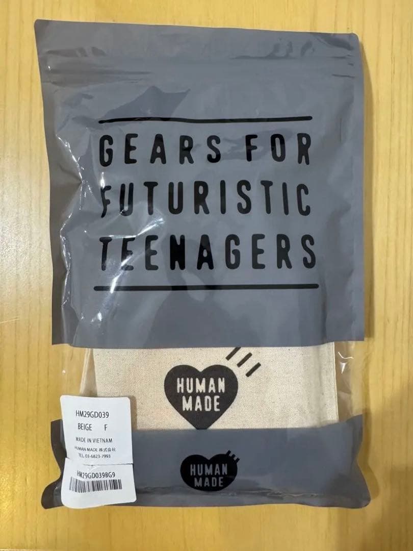 小物 human made LEATHER WALLET BEIGE