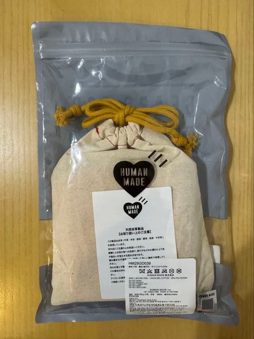 小物 human made LEATHER WALLET BEIGE