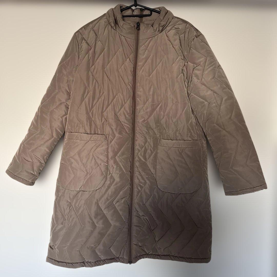 最終値下げ！【極美品】ミルクティー 中綿ロング ママコート4way ベージュ