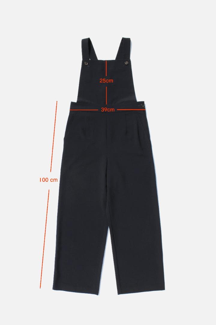 ローブドシャンブル コムデギャルソン オーバーオール 紺M