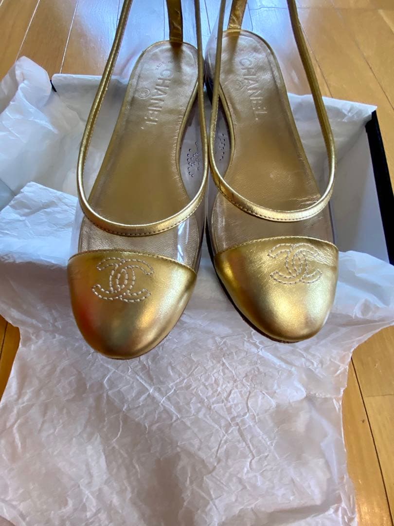CHANELバレエシューズ