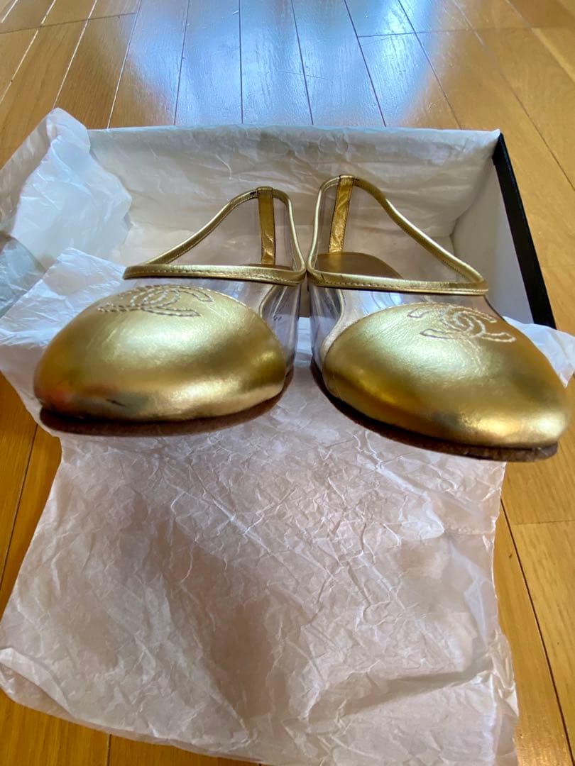 CHANELバレエシューズ