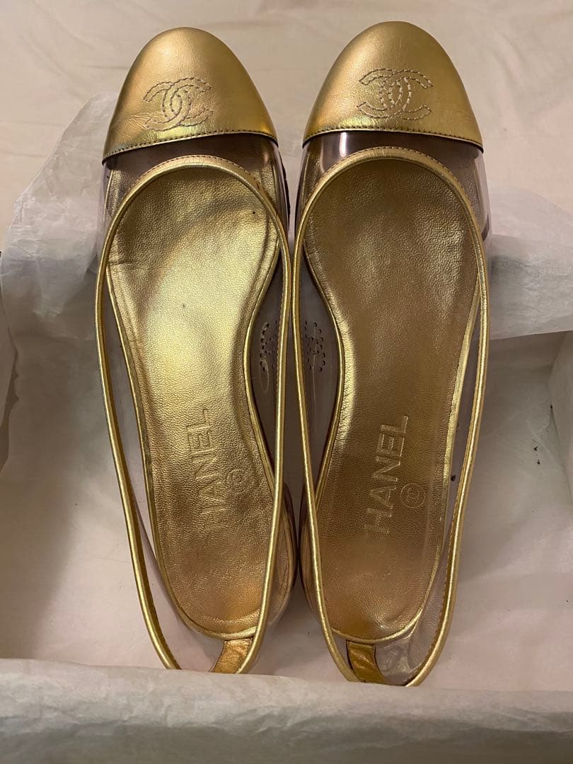 CHANELバレエシューズ