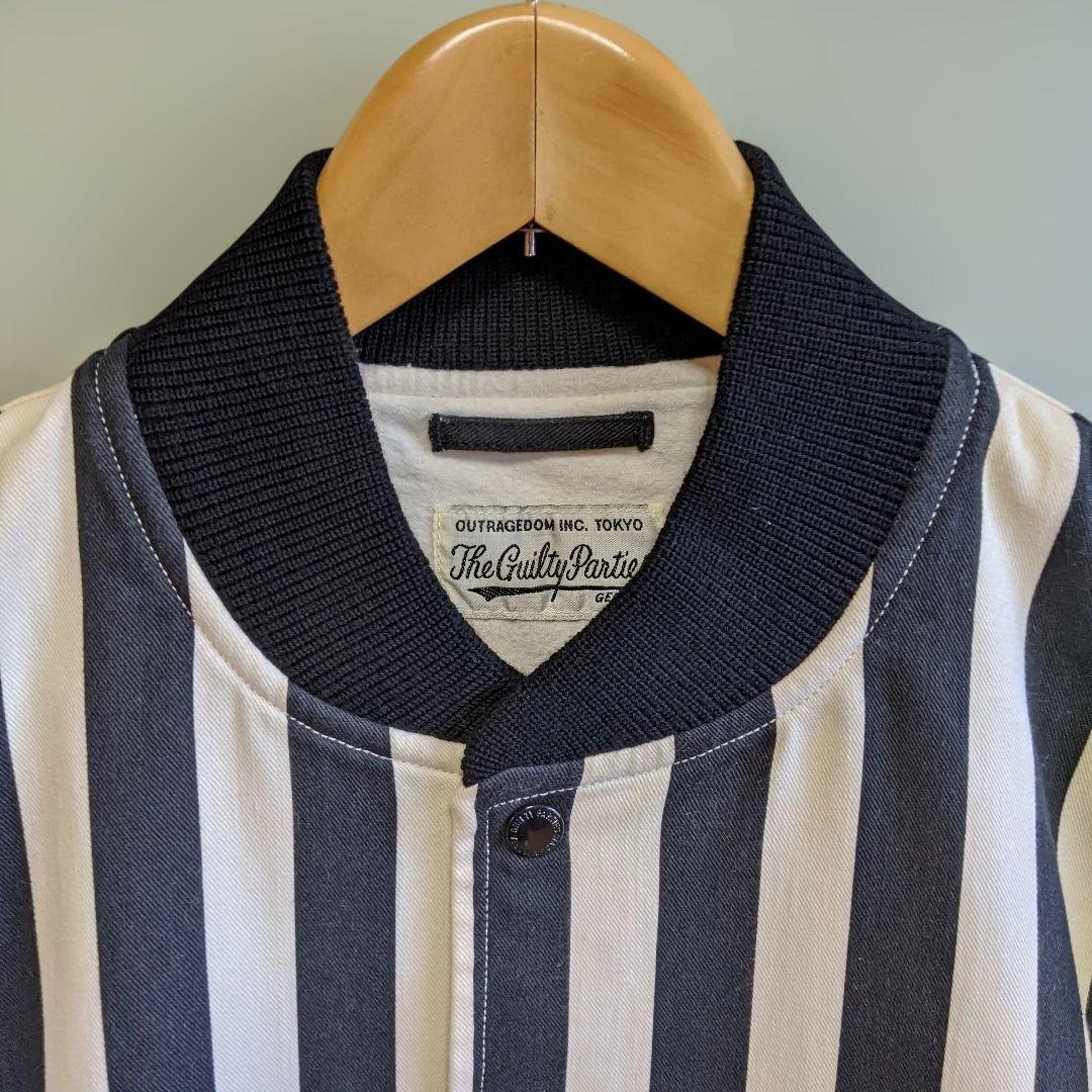 最終価格】WACKO MARIA STRIPE VARSITY JACKET