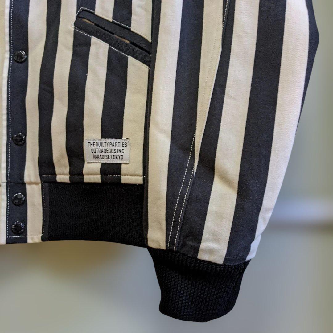 最終価格】WACKO MARIA STRIPE VARSITY JACKET