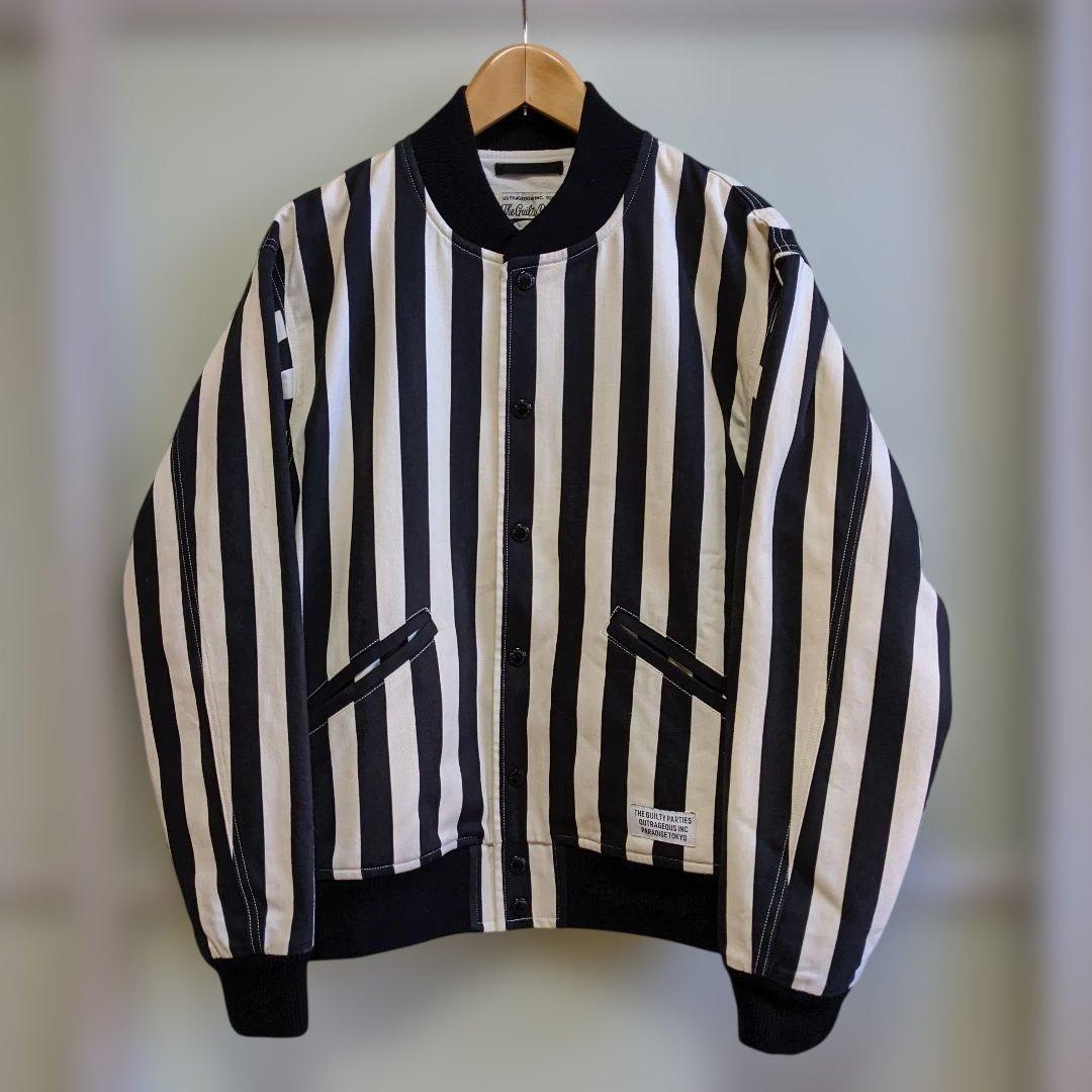 最終価格】WACKO MARIA STRIPE VARSITY JACKET