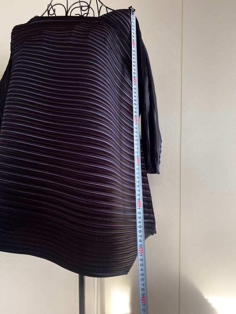 PLEATS PLEASE 横プリーツストライプ チュニック