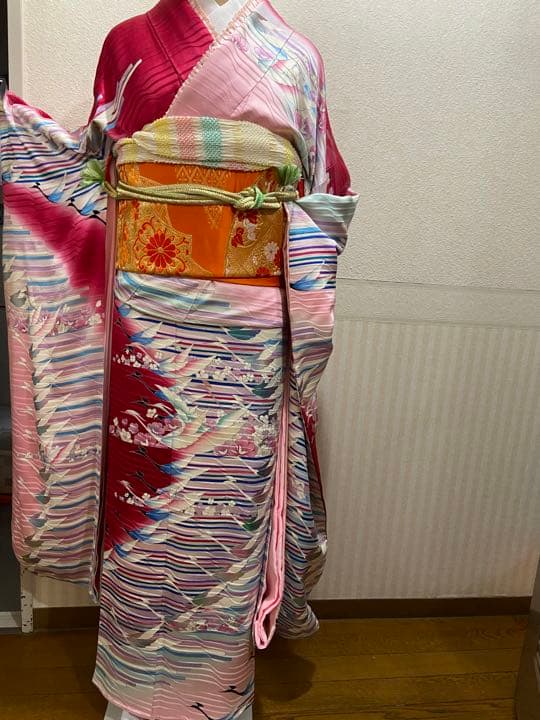 お振袖　帯2種　長襦袢　小物一式、追加で小物サービス