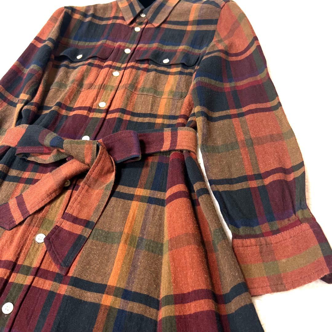 極美品☆現行ポロラルフローレンシャツドレスワンピース大きいサイズ