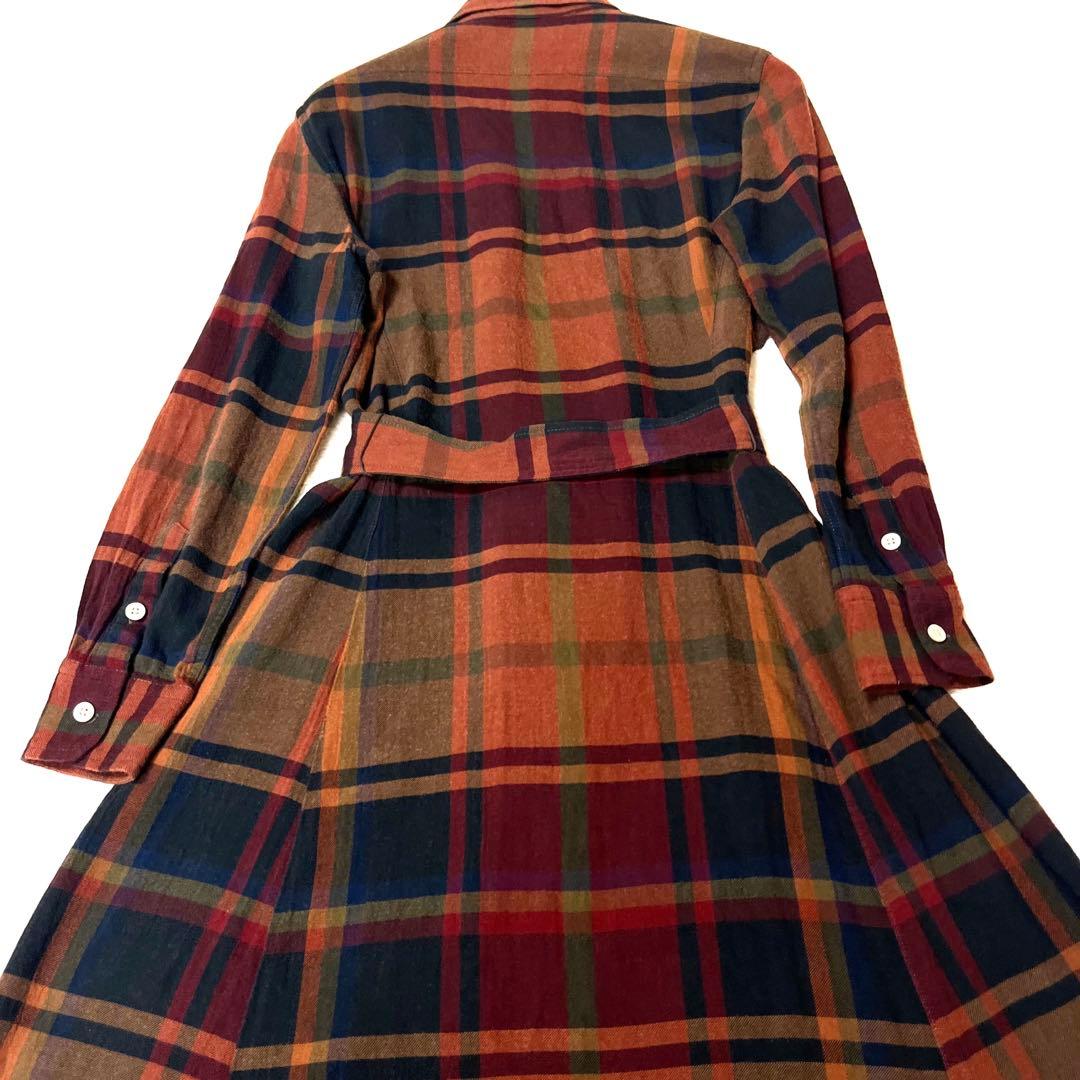 極美品☆現行ポロラルフローレンシャツドレスワンピース大きいサイズ