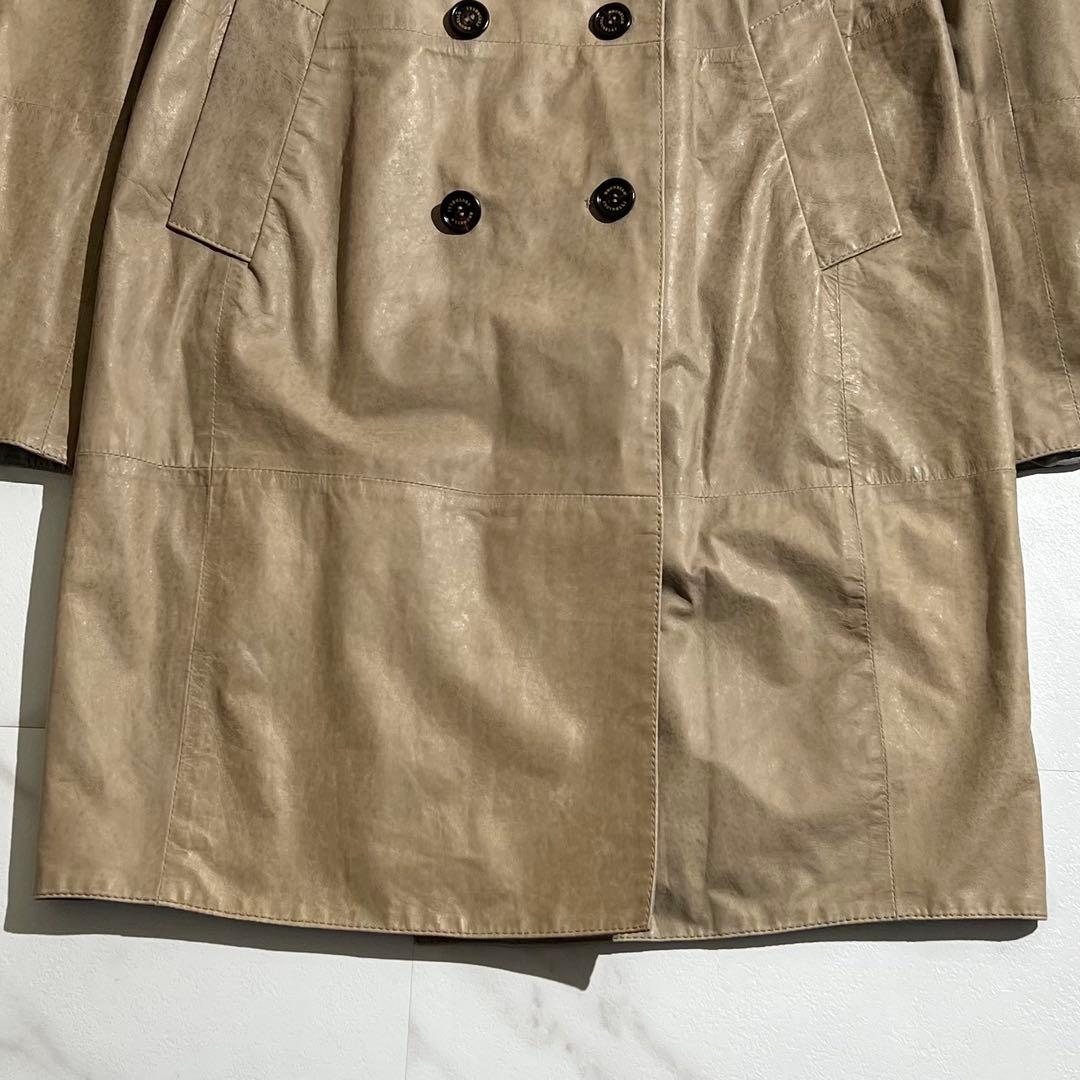 入手困難✨ ブルネロクチネリ リバーシブル ダブル チェスターコート レザー