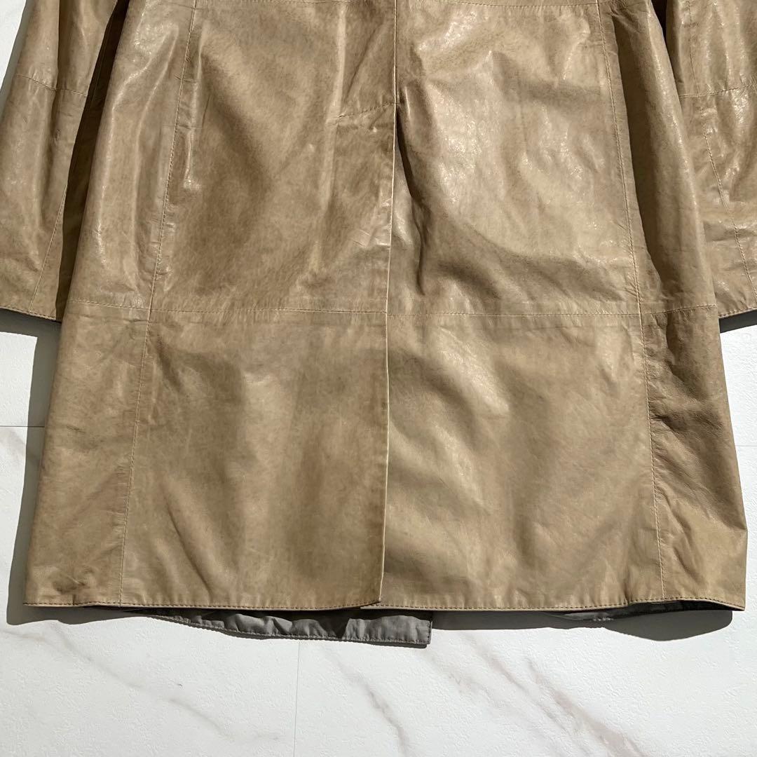 入手困難✨ ブルネロクチネリ リバーシブル ダブル チェスターコート レザー