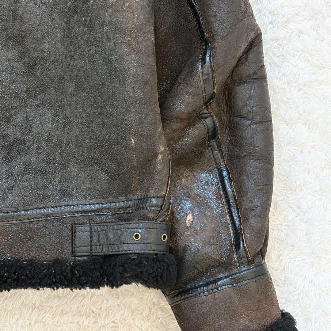 AVIREX B-3 ムートン フライトジャケット 短丈 ヴィンテージ 38