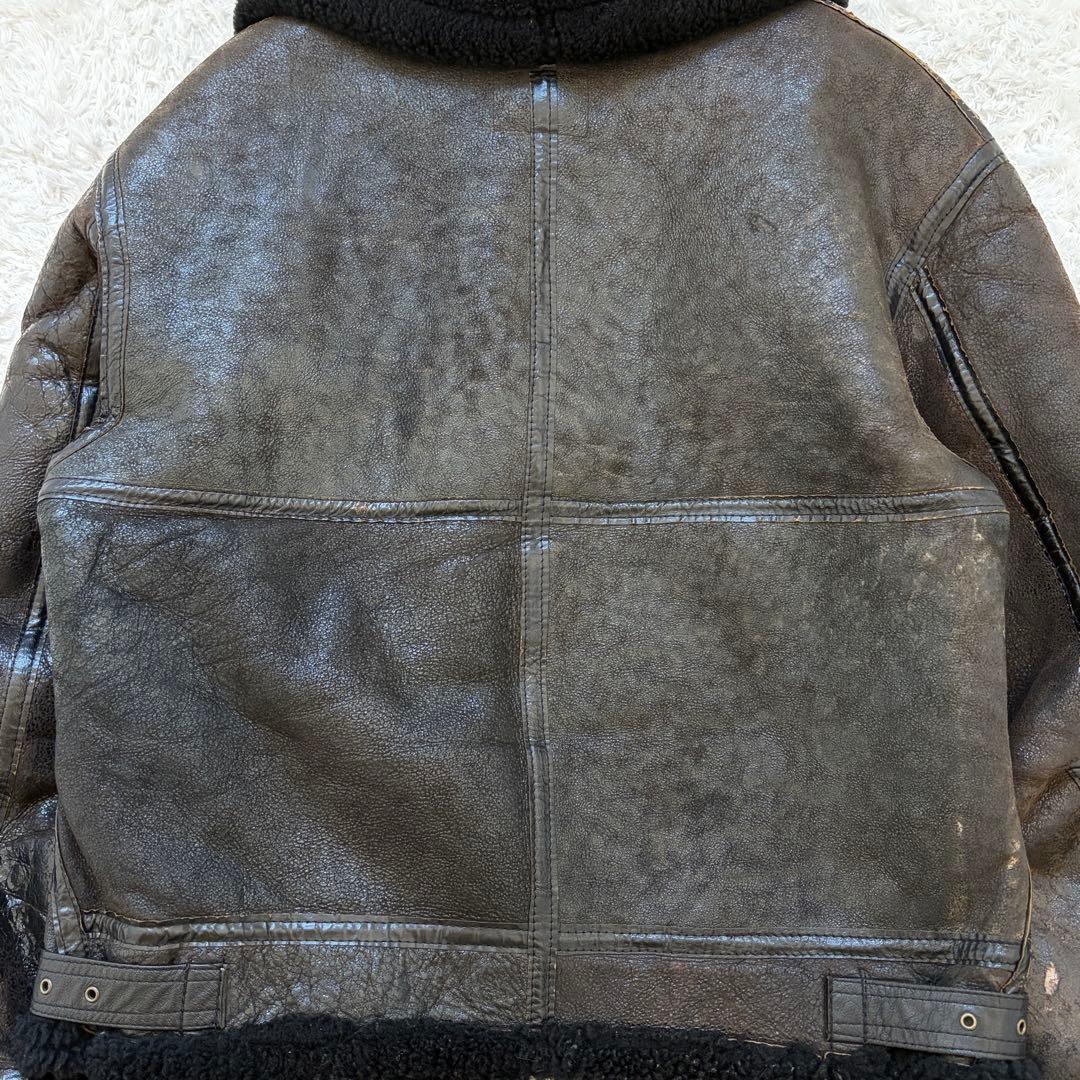 AVIREX B-3 ムートン フライトジャケット 短丈 ヴィンテージ 38