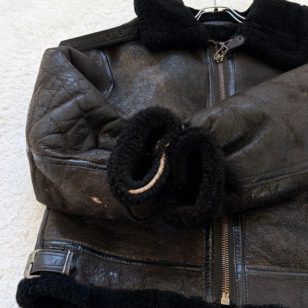 AVIREX B-3 ムートン フライトジャケット 短丈 ヴィンテージ 38