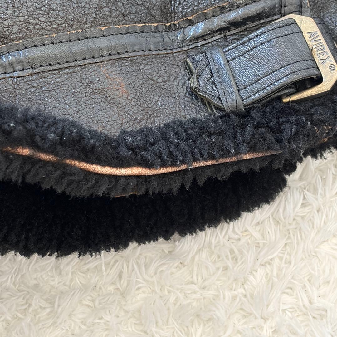 AVIREX B-3 ムートン フライトジャケット 短丈 ヴィンテージ 38