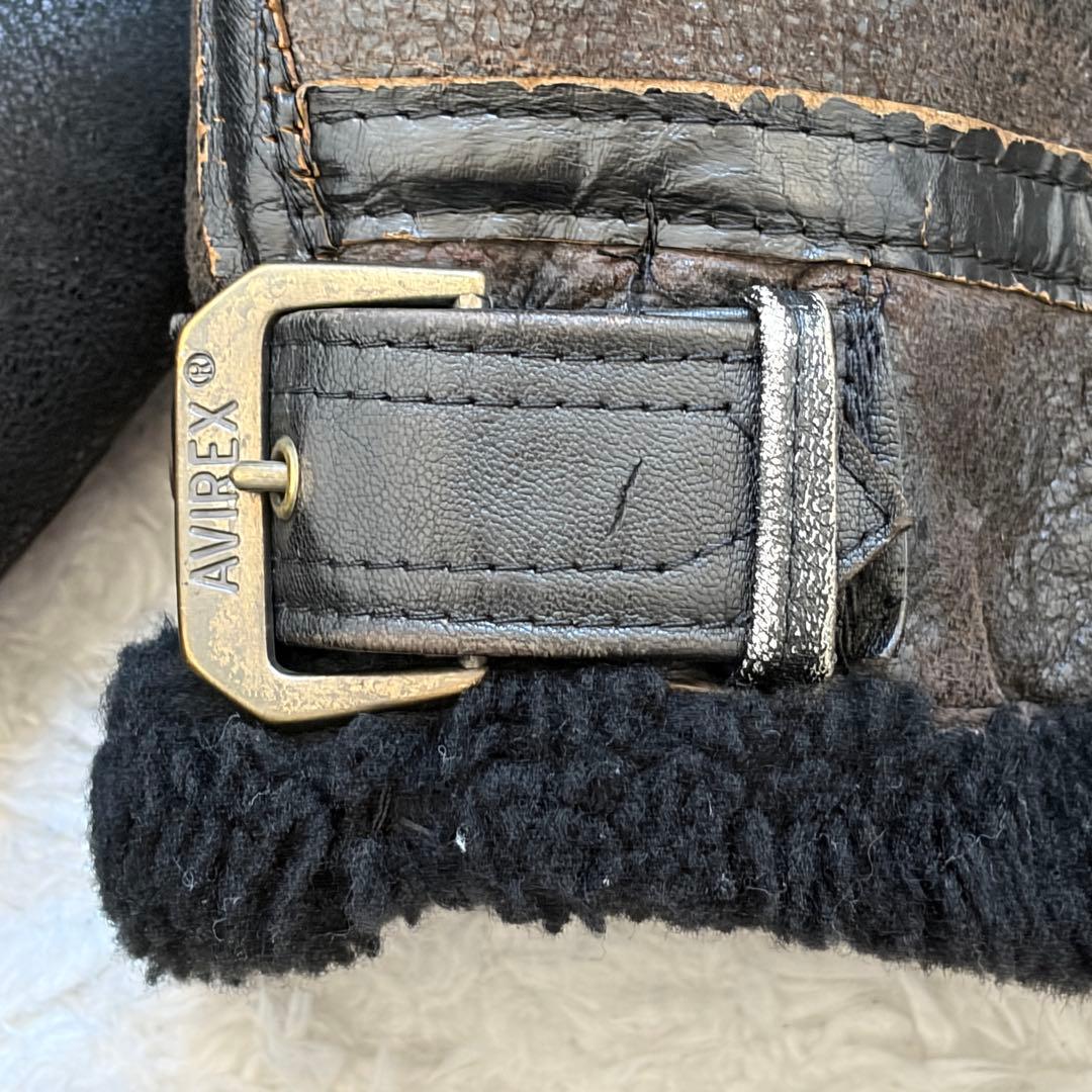 AVIREX B-3 ムートン フライトジャケット 短丈 ヴィンテージ 38