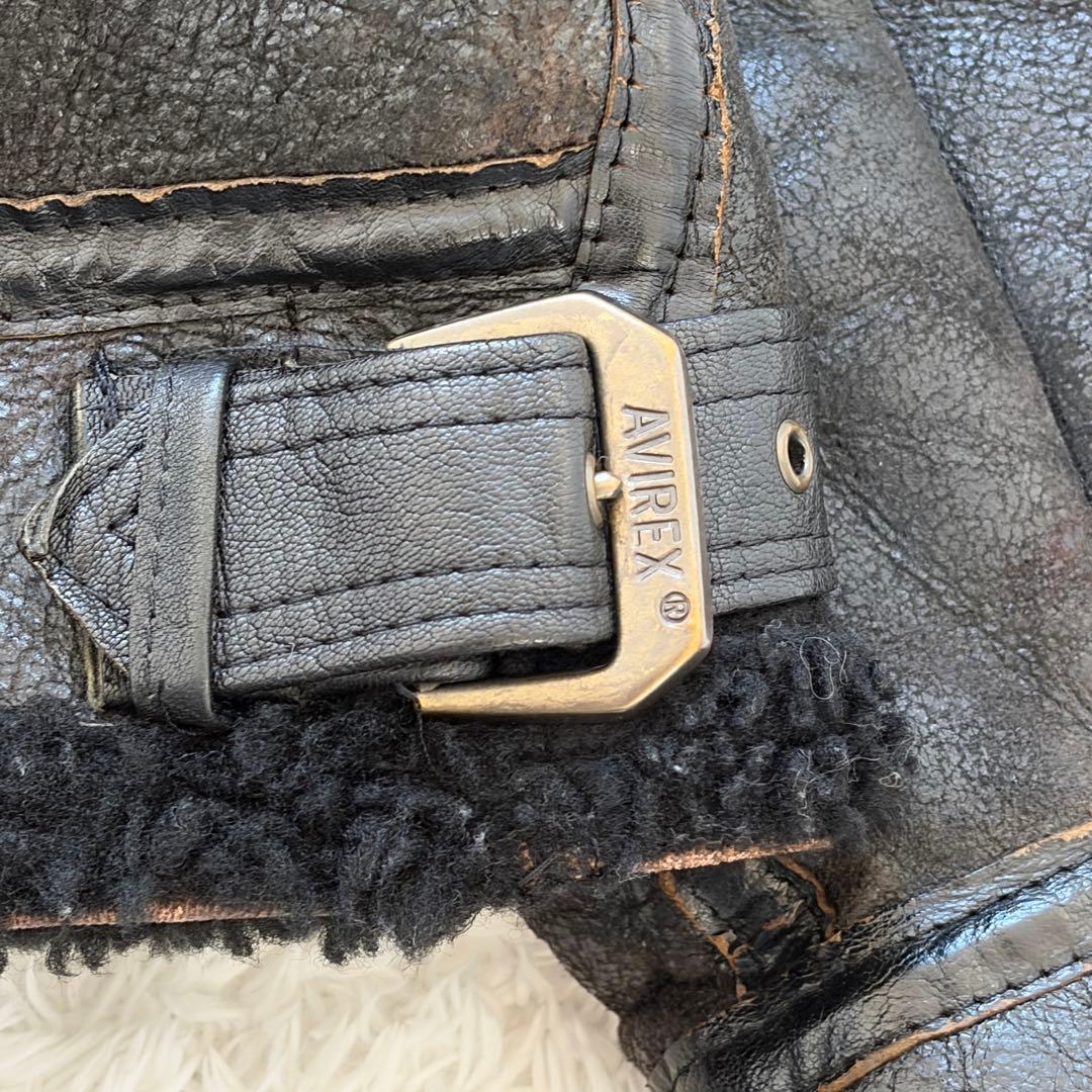 AVIREX B-3 ムートン フライトジャケット 短丈 ヴィンテージ 38