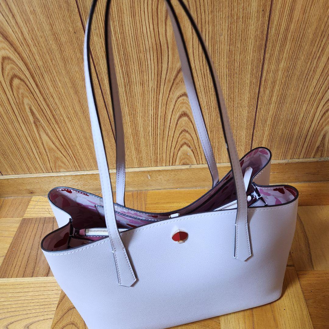 【新品自宅保管品】kate spade スモーキーピンク トートバッグ