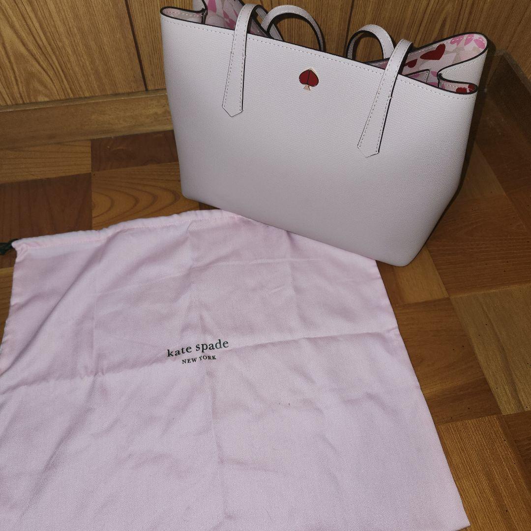 【新品自宅保管品】kate spade スモーキーピンク トートバッグ