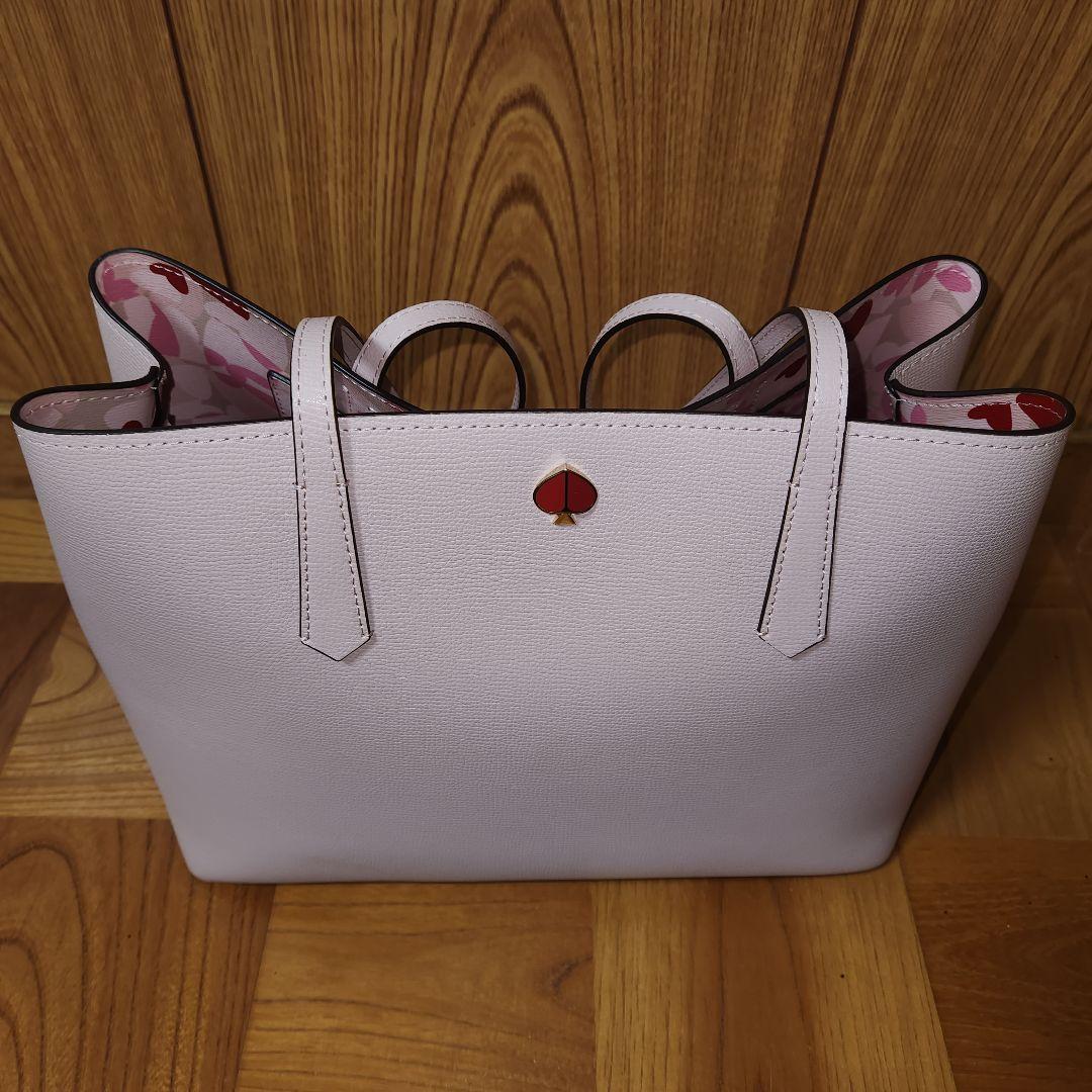 【新品自宅保管品】kate spade スモーキーピンク トートバッグ