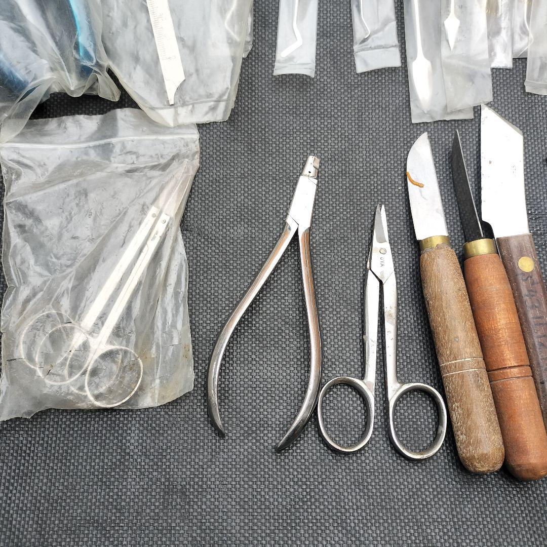 歯科技工士 歯科工具 ピンセット ハサミ ヘラ まとめ 未使用有