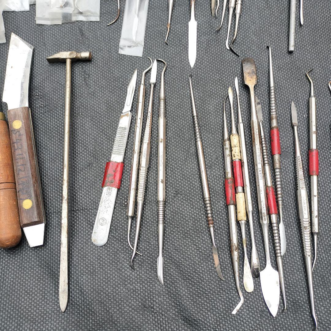 歯科技工士 歯科工具 ピンセット ハサミ ヘラ まとめ 未使用有