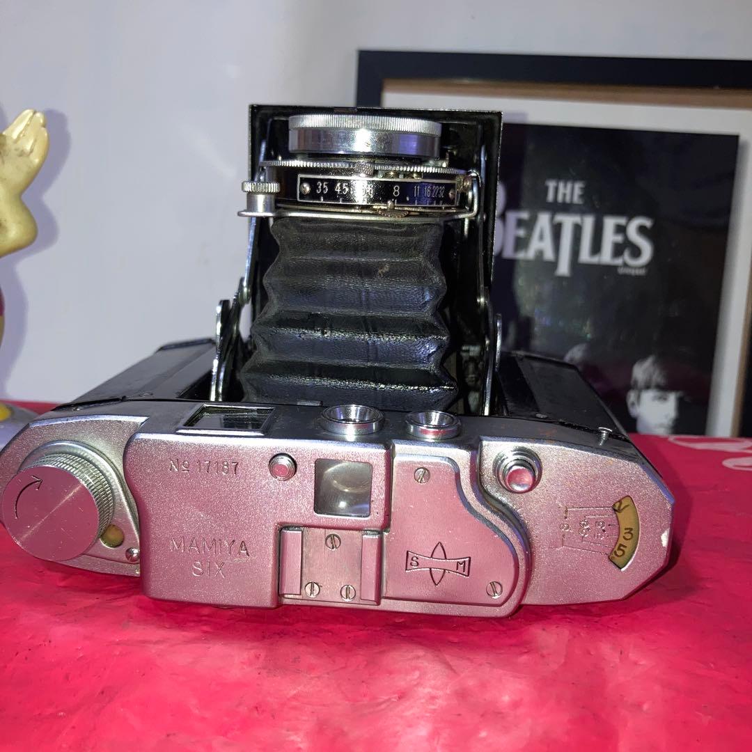 ヴィティージ蛇腹MAMIYA sixレンジファインダー中判カメラ 露出機能動完動