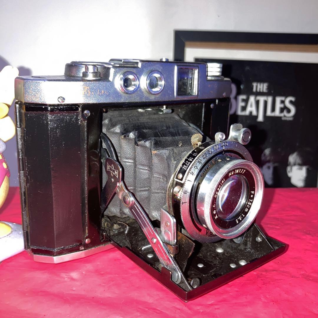 ヴィティージ蛇腹MAMIYA sixレンジファインダー中判カメラ 露出機能動完動