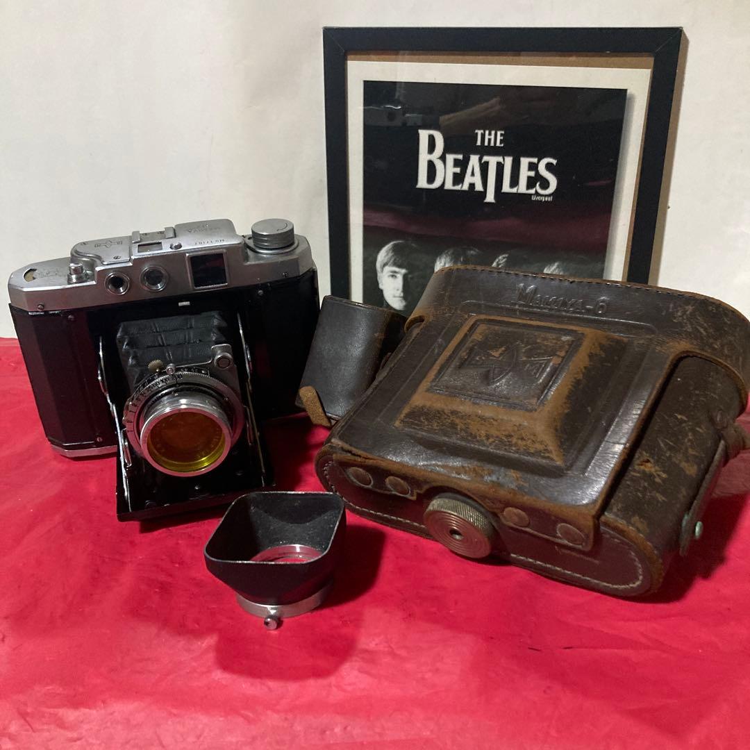 ヴィティージ蛇腹MAMIYA sixレンジファインダー中判カメラ 露出機能動完動