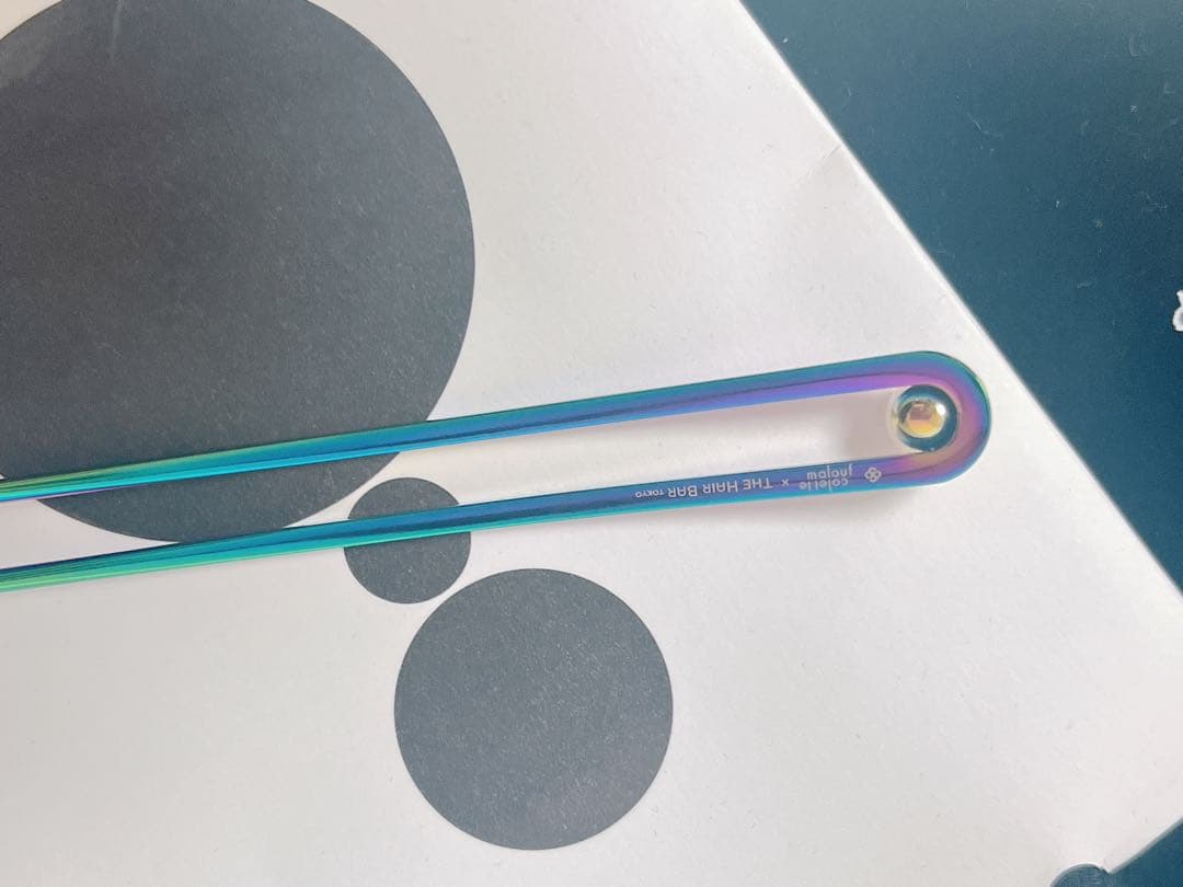 コレットマルーフ×ヘアバートウキョウ　ヘアピン　オイル　パール