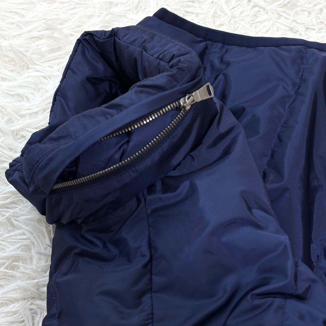 【希少 極美品】 GUCCI ダウンベスト クレスト GG 総柄 ネイビー 40