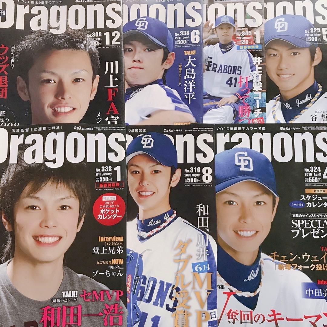 ♡ 中日ドラゴンズ 月刊Dragons 浅尾拓也 立浪和義 伊藤準規 15冊 ♡