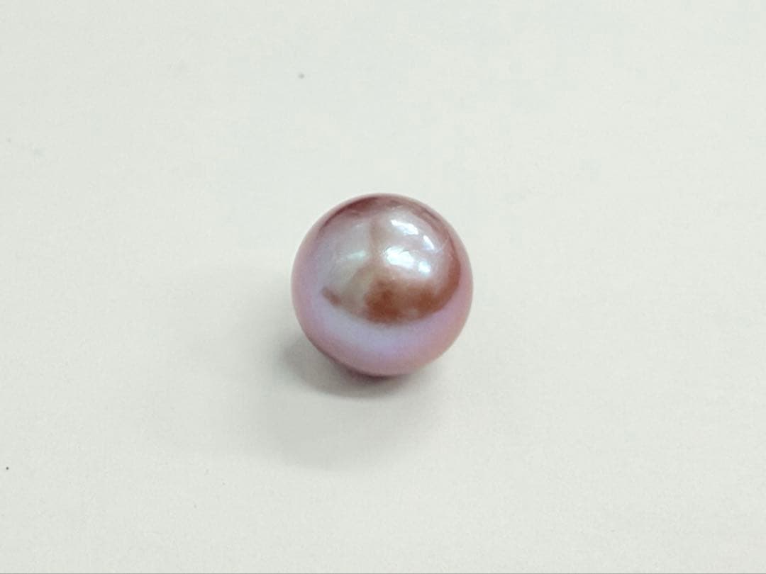 有核淡水真珠ナチュラルラベンダー Pt950ペンダントトップ