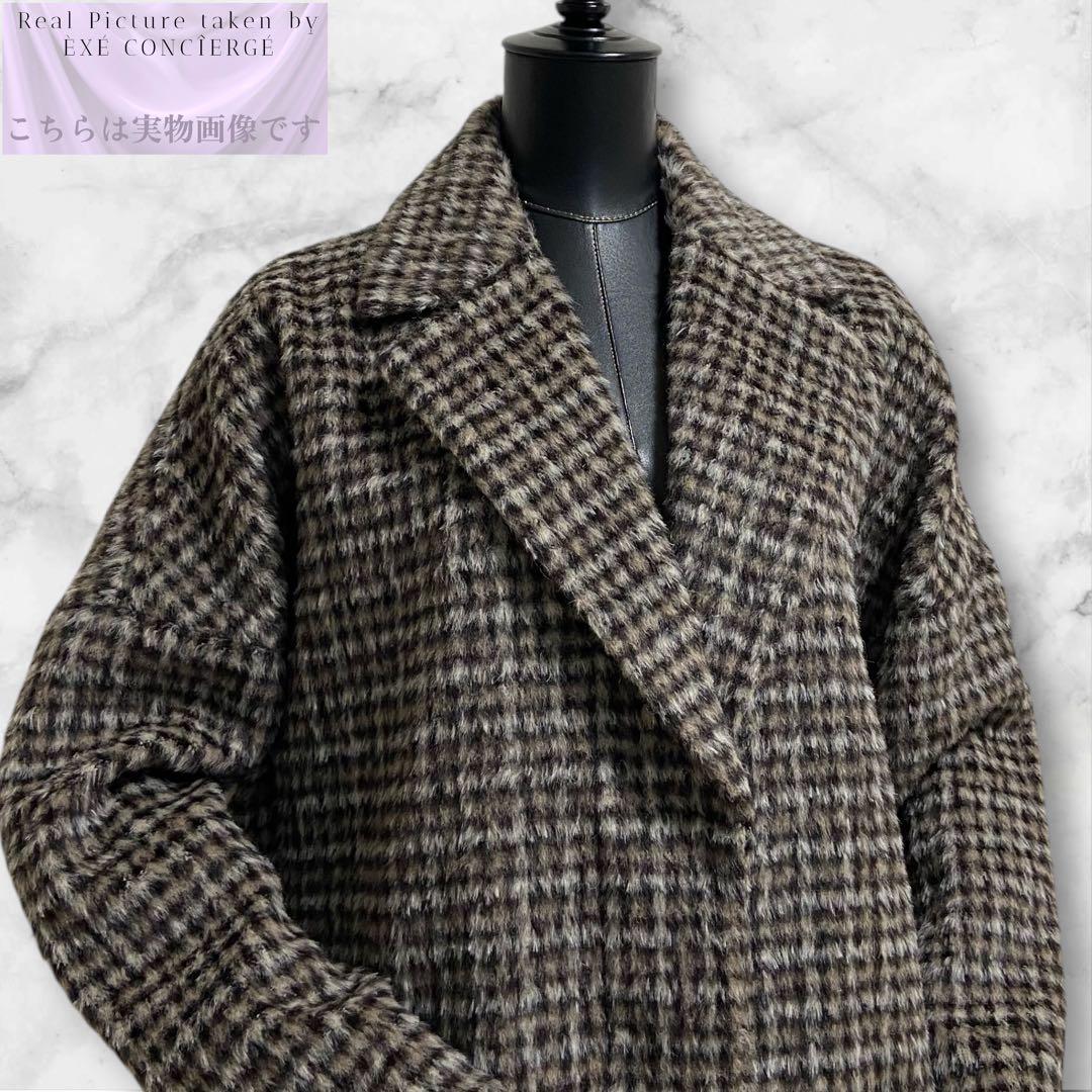 値下げ依頼品 グリニッチアベニュー 新品 アルパカ シャギーチェスターコート