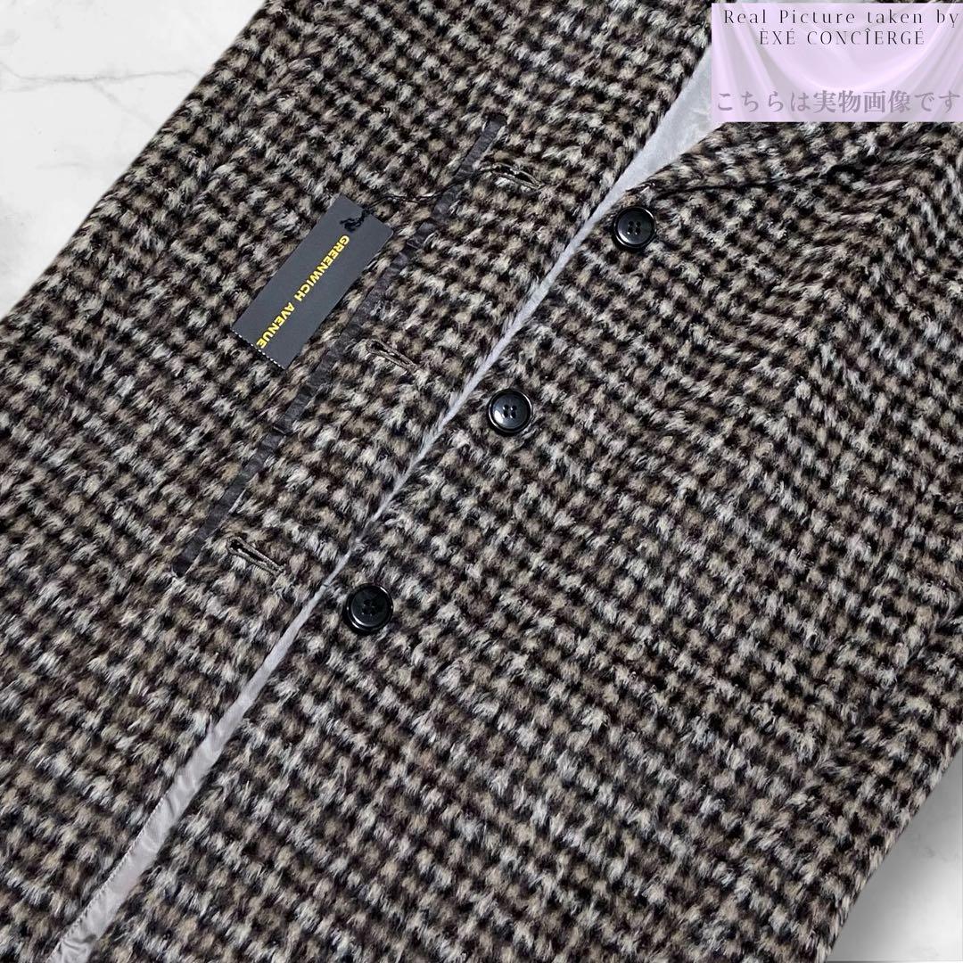 値下げ依頼品 グリニッチアベニュー 新品 アルパカ シャギーチェスターコート