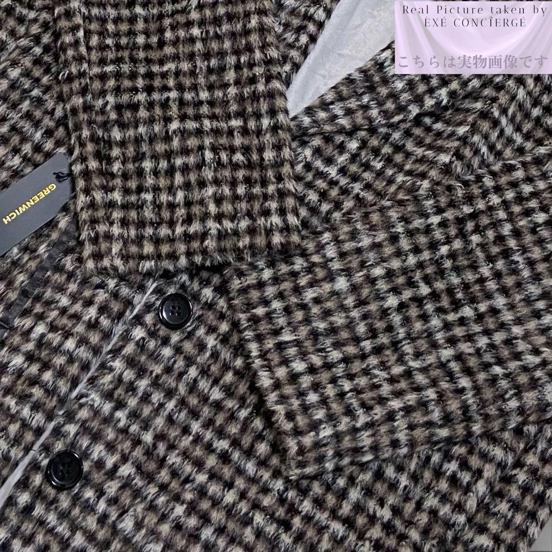 値下げ依頼品 グリニッチアベニュー 新品 アルパカ シャギーチェスターコート