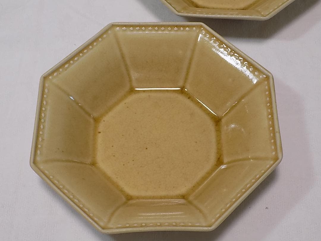 吉田健宗　八角鉢皿　２個セット　数回使用