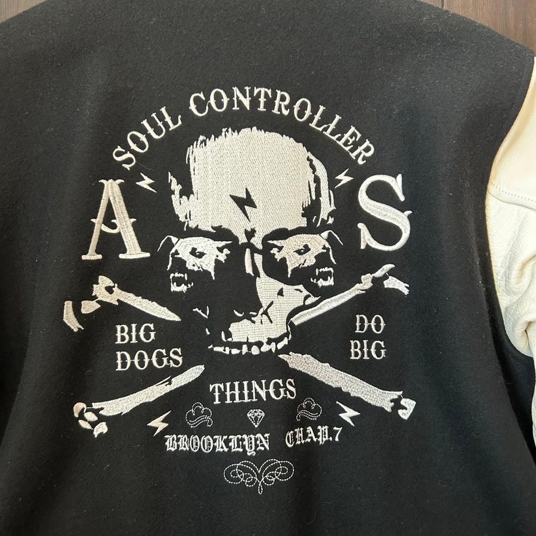 K*Z様 ANDSUNS BIG DOG VARSITY スタジャン スカル ア