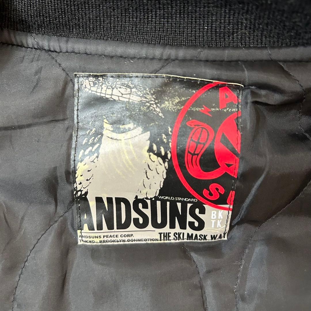 K*Z様 ANDSUNS BIG DOG VARSITY スタジャン スカル ア