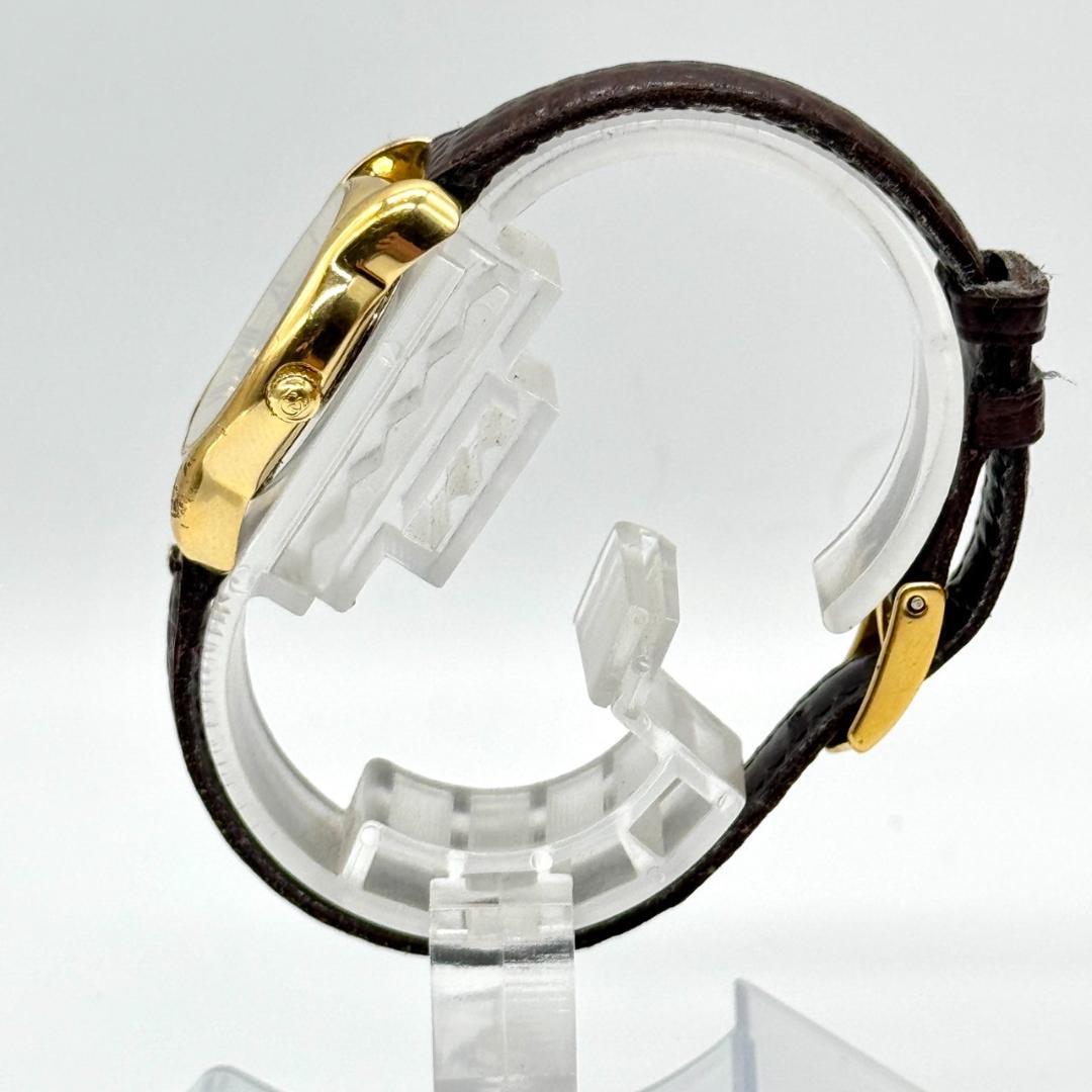 稼働品 GUCCI グッチ 腕時計 黒文字盤 クォーツ ２針 5100L