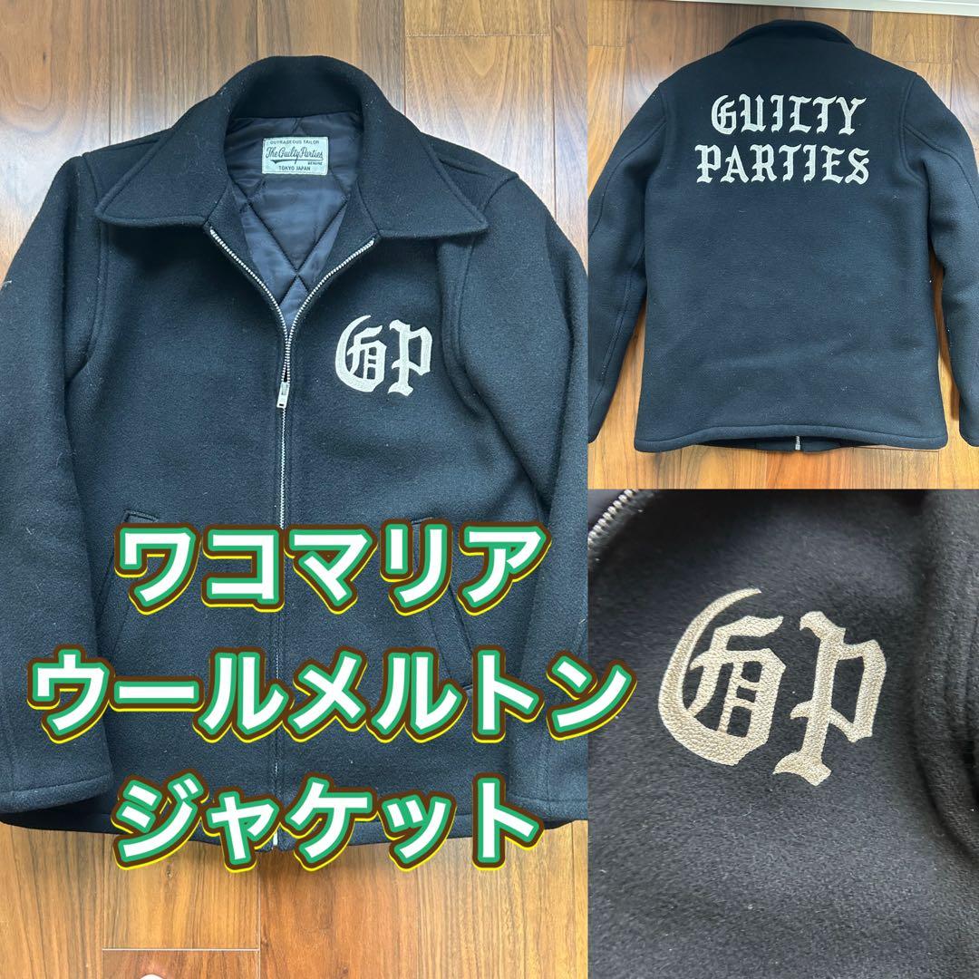 ワコマリア ウールメルトンジャケット Mサイズ WACKO MARIA 刺繍