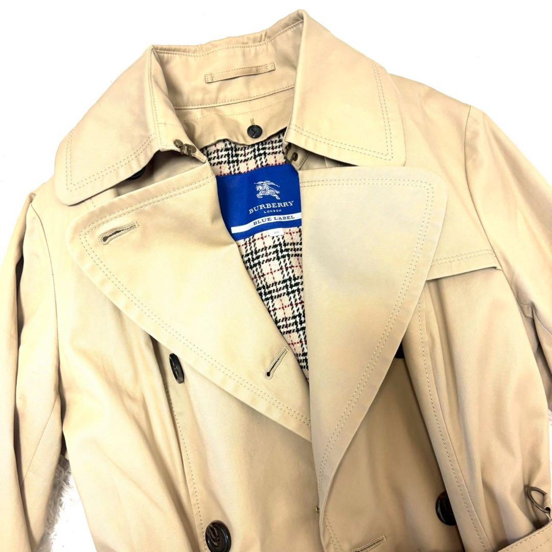 極美品　未使用に近い　バーバリー　トレンチコート　ノバチェック　40サイズ